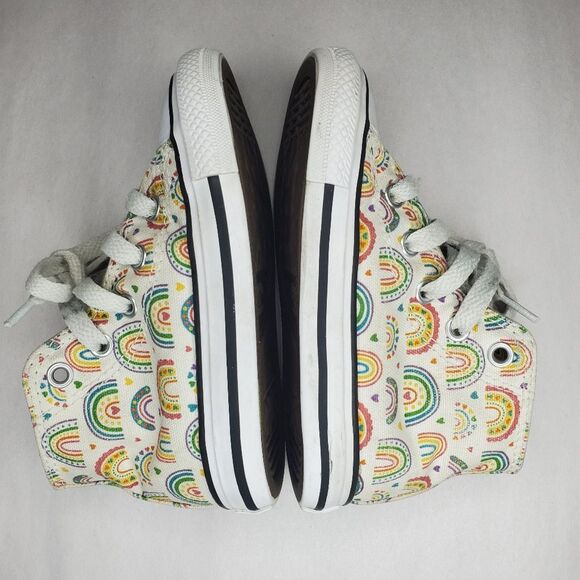 Chuck Taylor All Star Rainbow High Top Shoe Size 7 - Picture 8 of 10